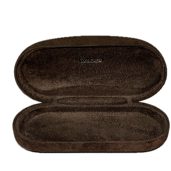 Tom Ford Brown Glasses Case Sleek Suede Design - Picture 6 of 7